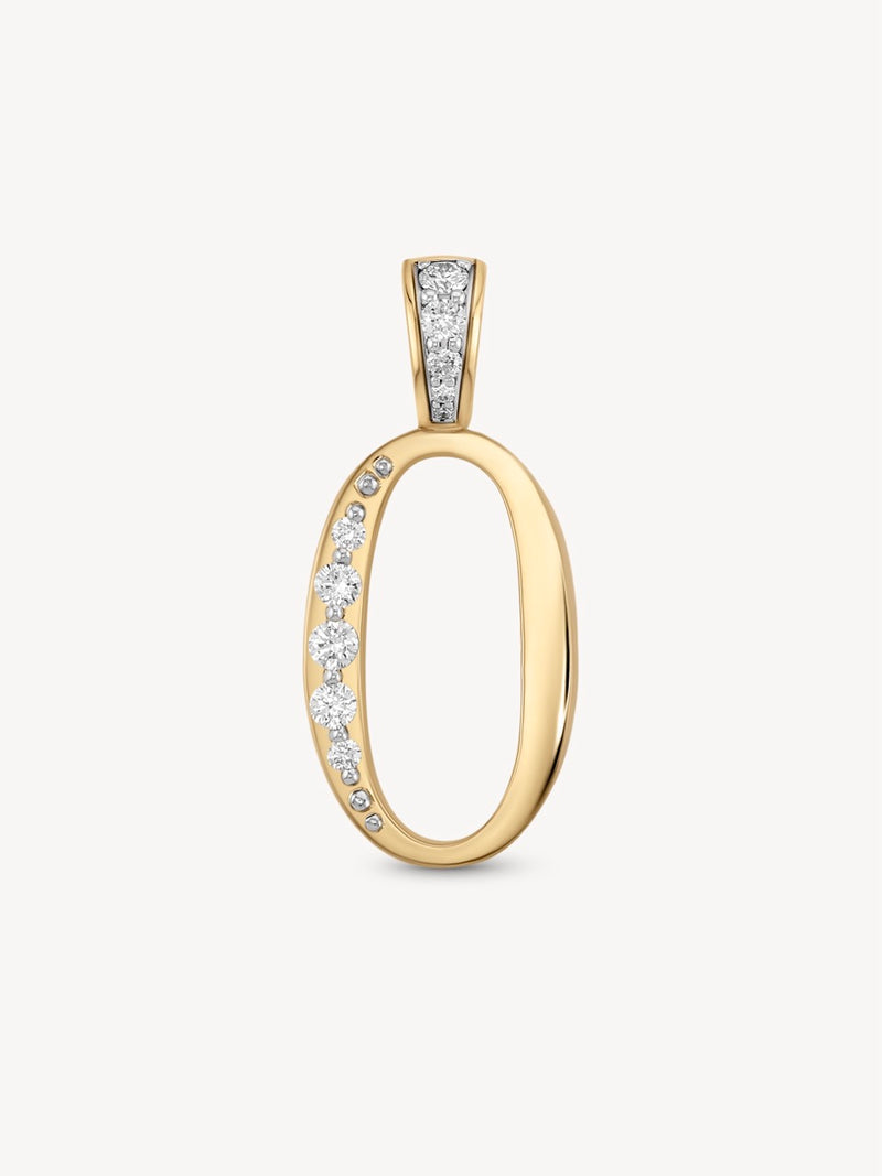 Diamond Number Pendants