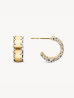 Two-Toned Stitched Hoops