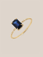 Large Starry Sapphire Ring