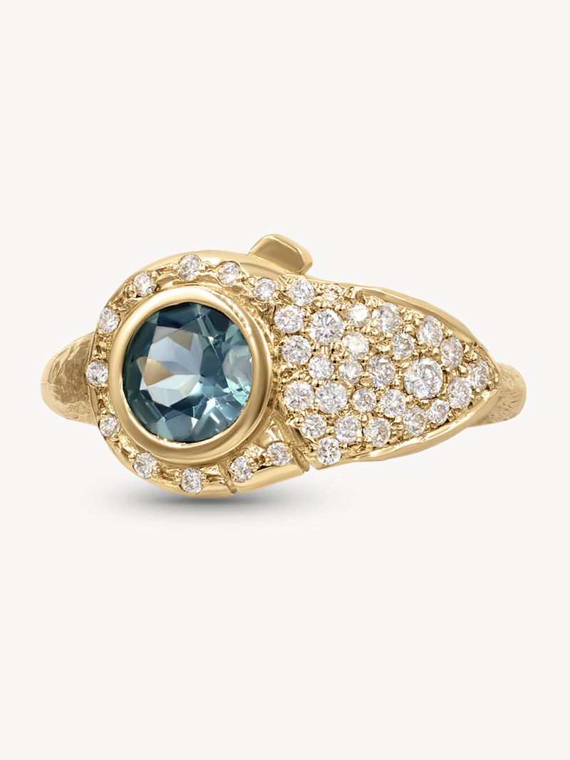 Birthstone Lock Ring
