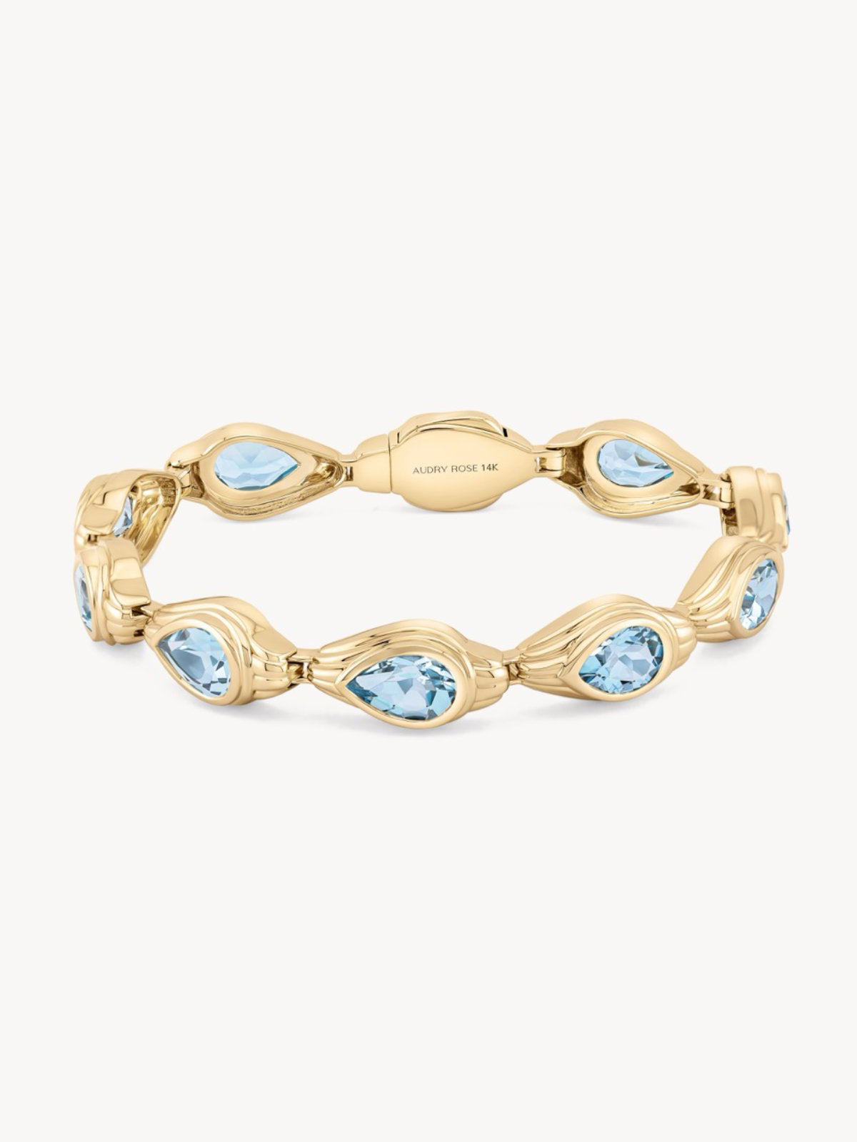 Pear Topaz Bracelet in 14k Yellow Gold | Audry Rose