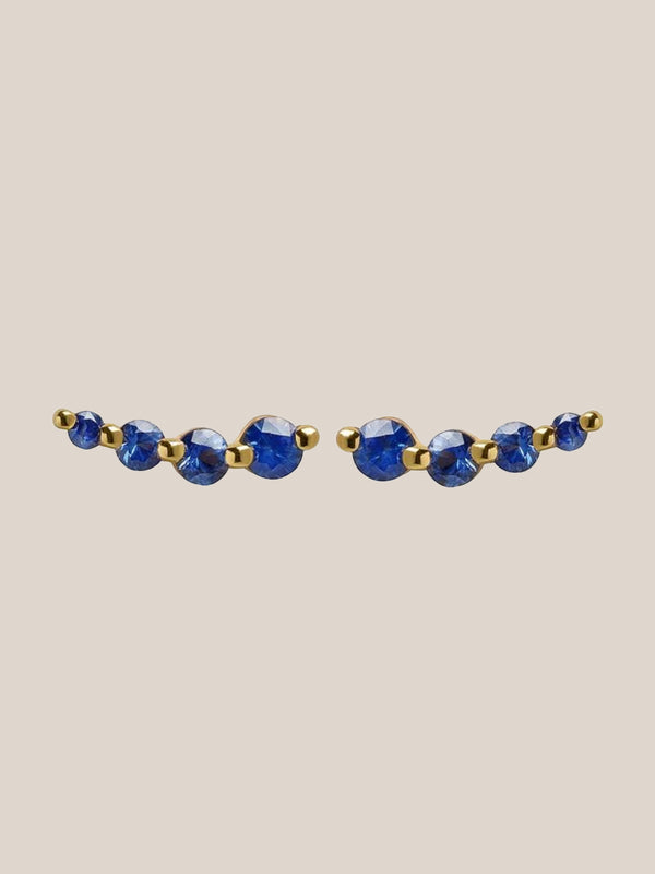 Curved Sapphire Studs