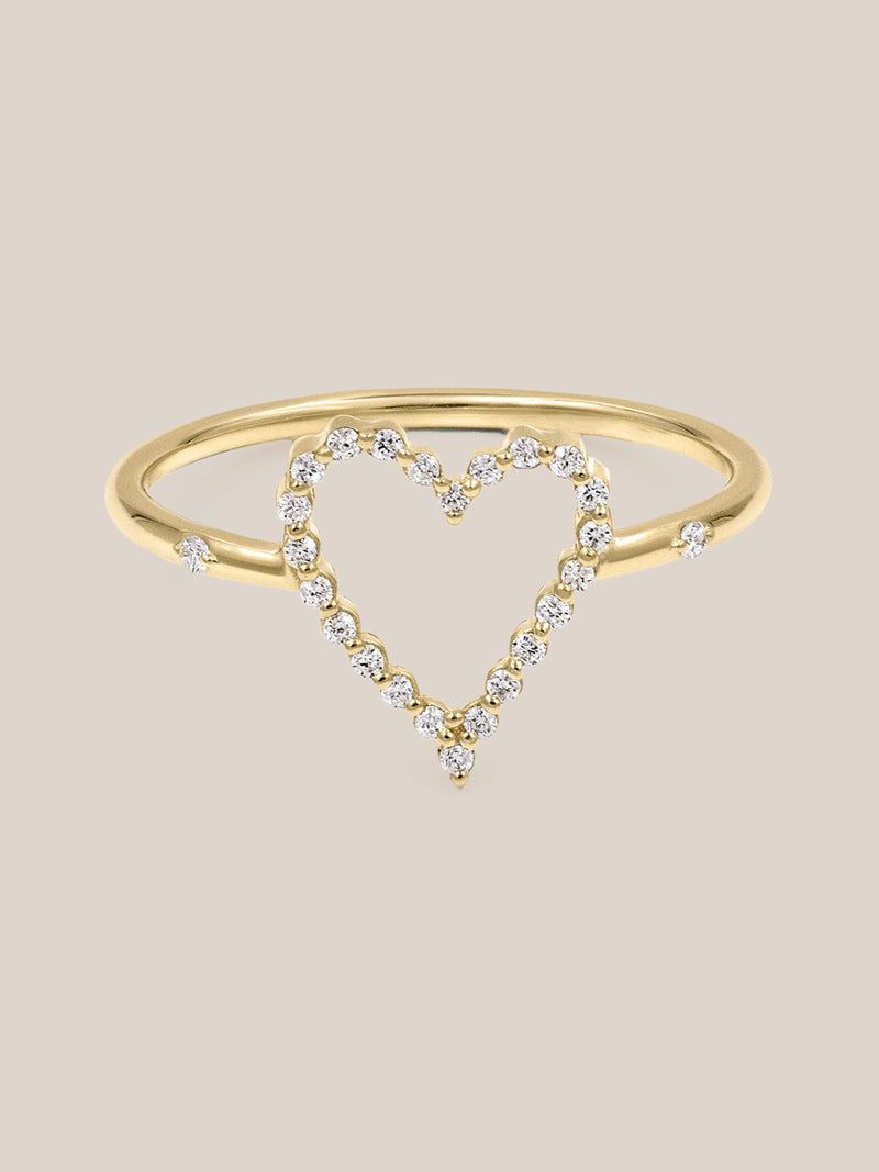 Diamond Heart Ring