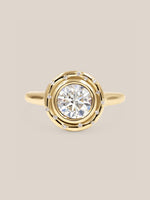 18k 2.01ct GIA Round I/SI1 Ethically Mined Spotlight Ring