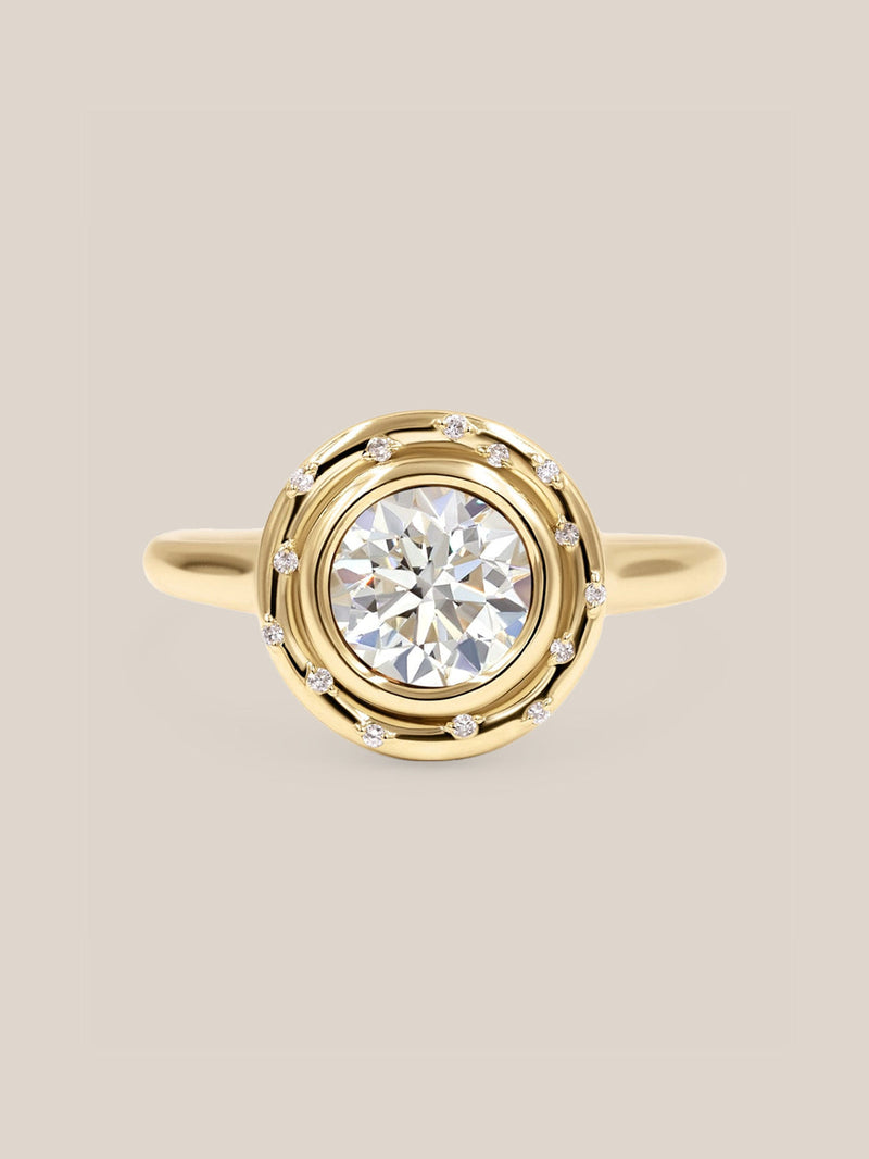 18k 2.01ct GIA Round I/SI1 Ethically Mined Spotlight Ring