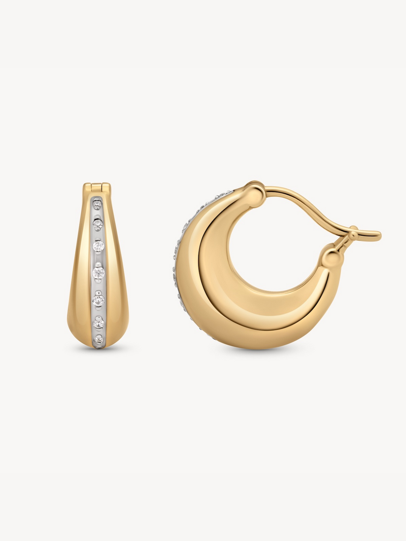 Two-Toned Ribbon Hoops