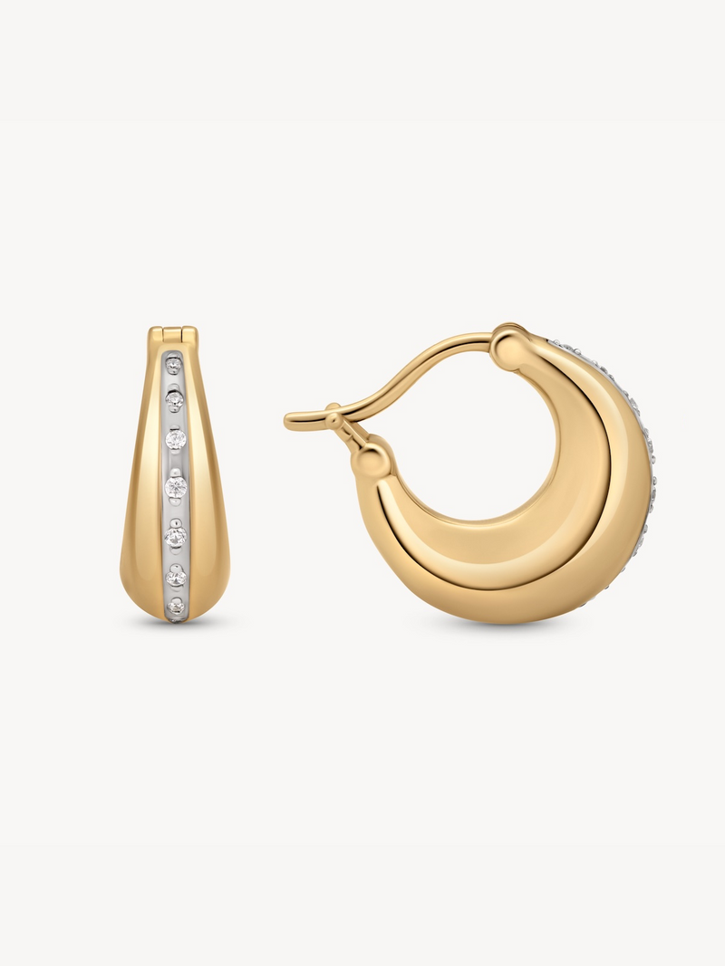 Two-Toned Ribbon Hoops