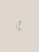 Diamond Baguette Studs