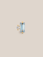Dainty Baguette Gemstone Studs