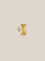 Dainty Baguette Gemstone Studs
