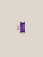 Dainty Baguette Gemstone Studs