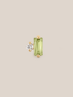 Dainty Baguette Gemstone Studs