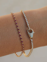 Wrapped in Rubies Bracelet
