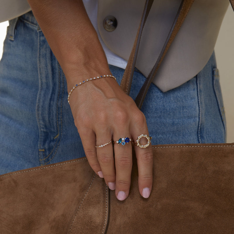 Large Ocean Starry Cluster Ring
