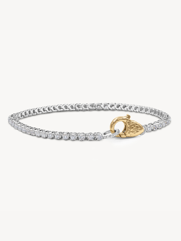 Petite Tennis Lock Bracelet