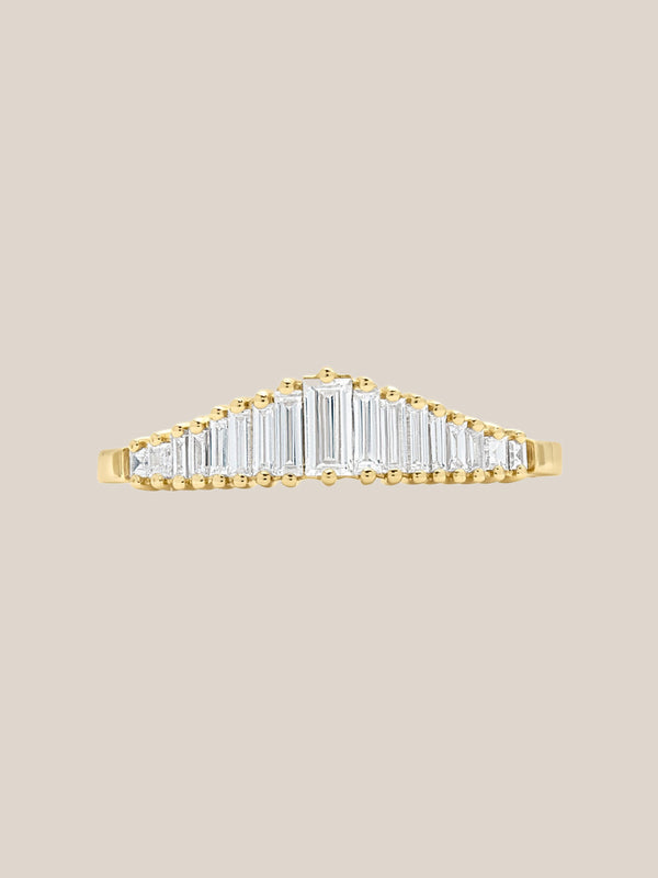 Art Deco Diamond Tiara Ring