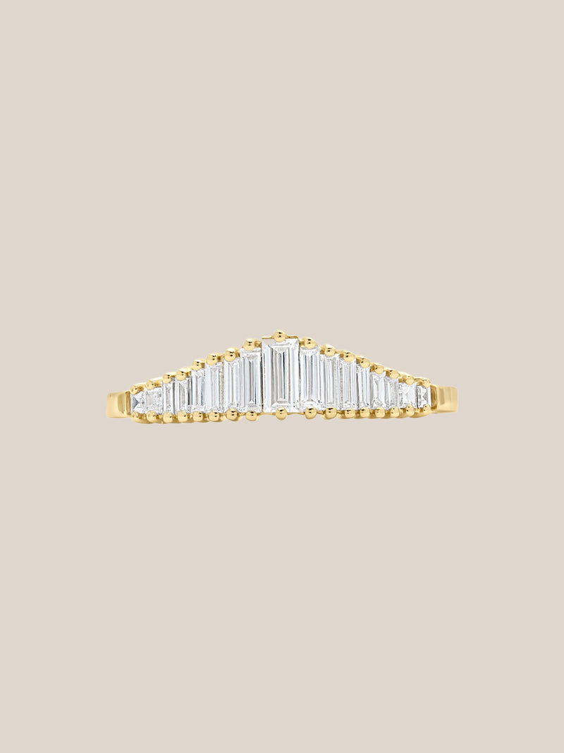Art Deco Diamond Tiara Ring