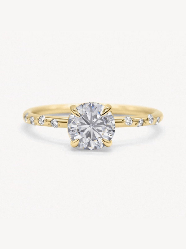 Starry Round Diamond Ring