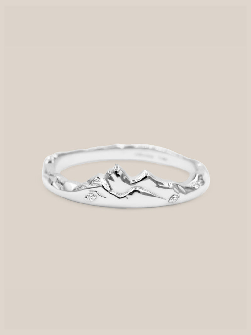 Silver Mountain Peak Ring