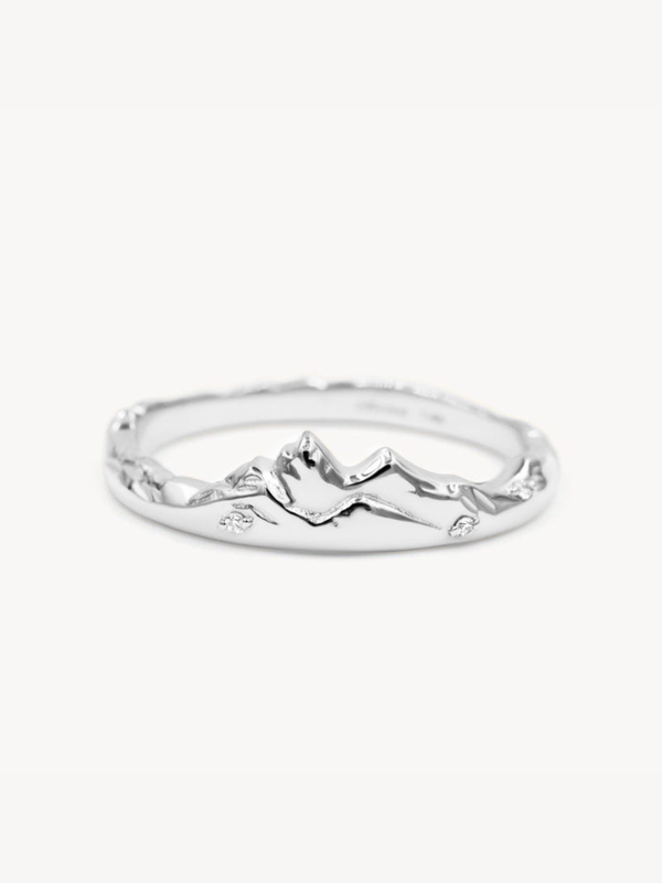 Silver Mountain Peak Ring