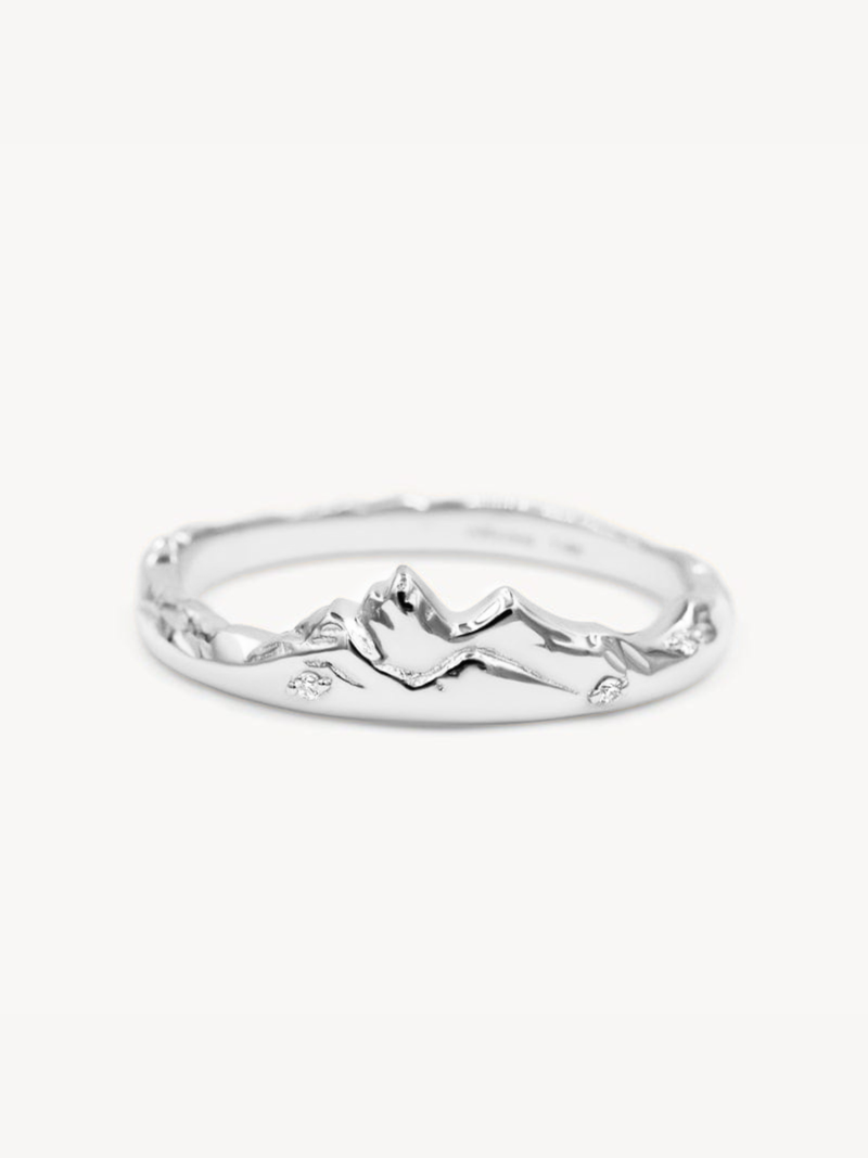 Silver Mountain Peak Ring