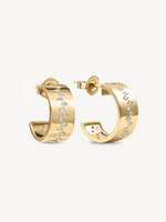 Stream of Diamonds Cuff Earrings