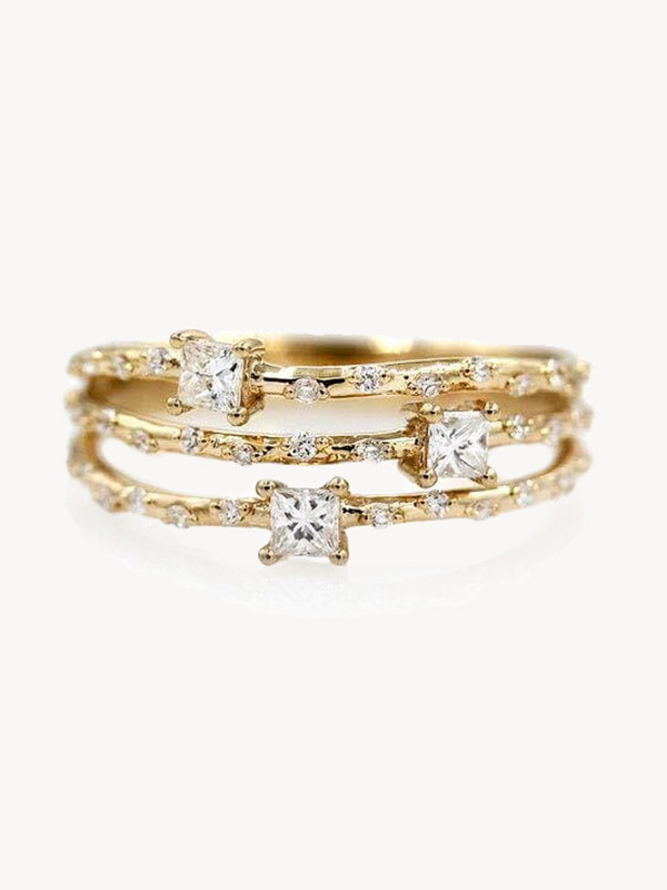 Starry Diamond Triple Band