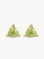Peridot Trillion Studs