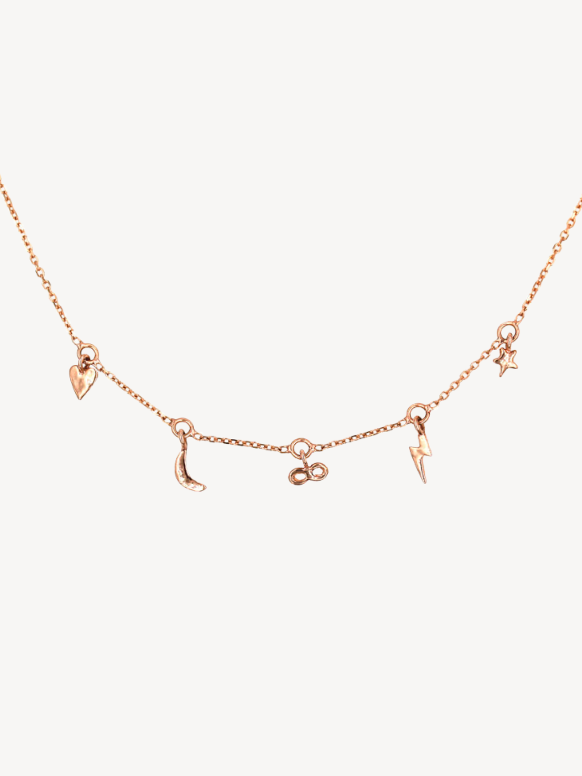 Sirciam Charm Necklace in 14K Rose Gold | Audry Rose
