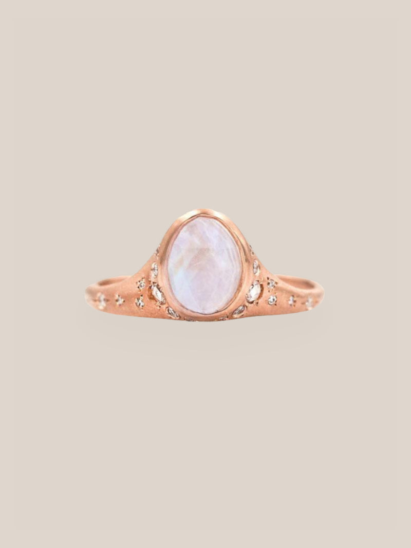 Illuminating Moonstone Ring