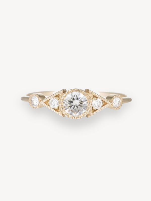 Diamond Duo Deco Spear Ring