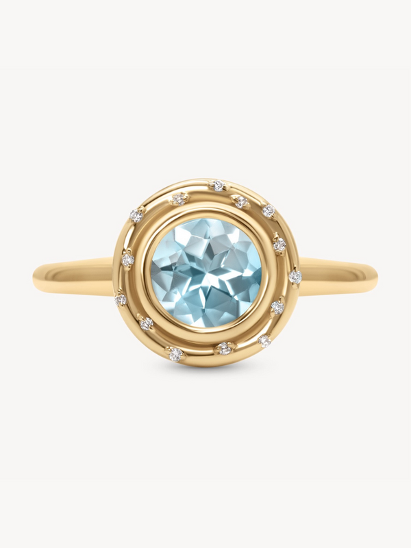 Aquamarine Spotlight Ring