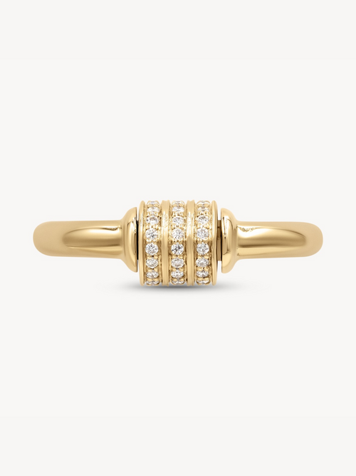 Diamond Spinning Fidget Ring 14K Gold | Audry Rose