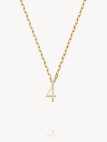 Diamond Number Pendants