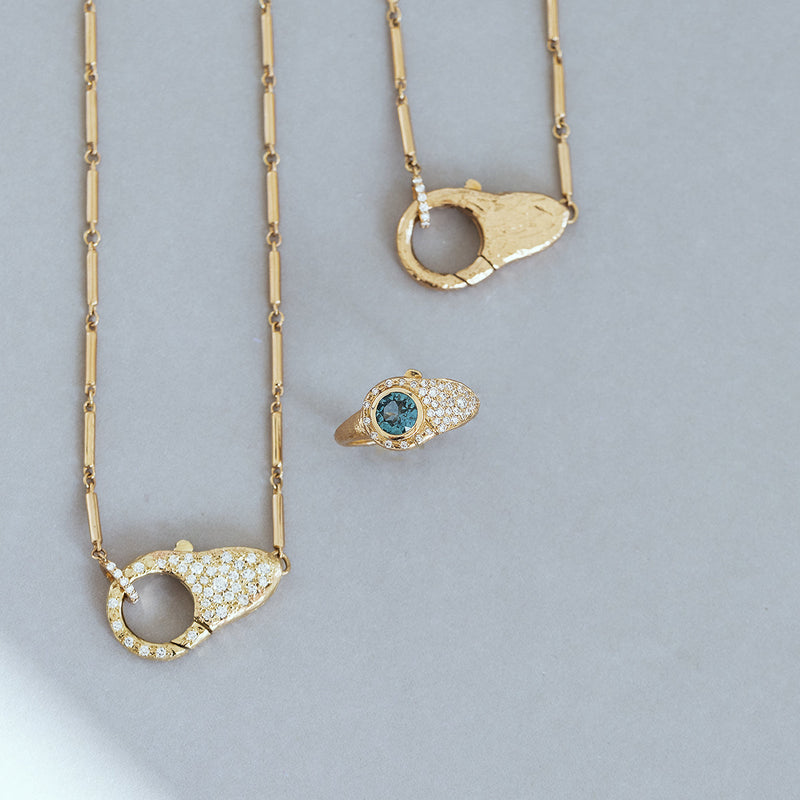 Birthstone Lock Ring