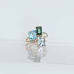 Large Starry Tourmaline Ring