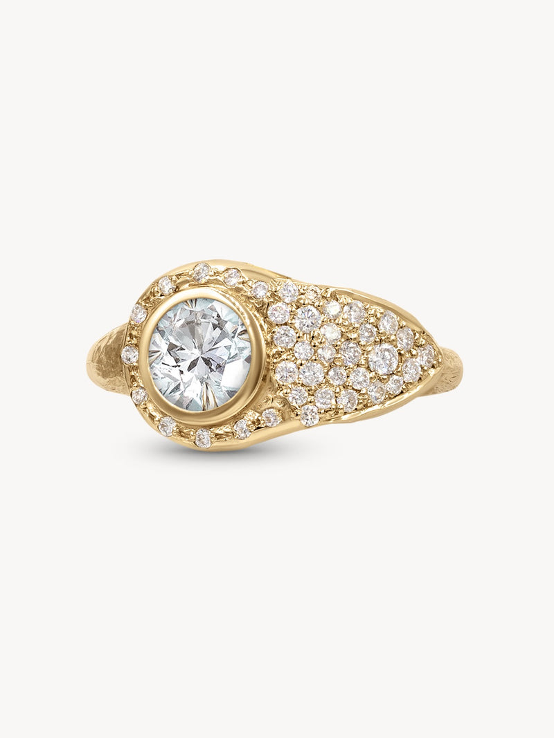 Birthstone Lock Ring