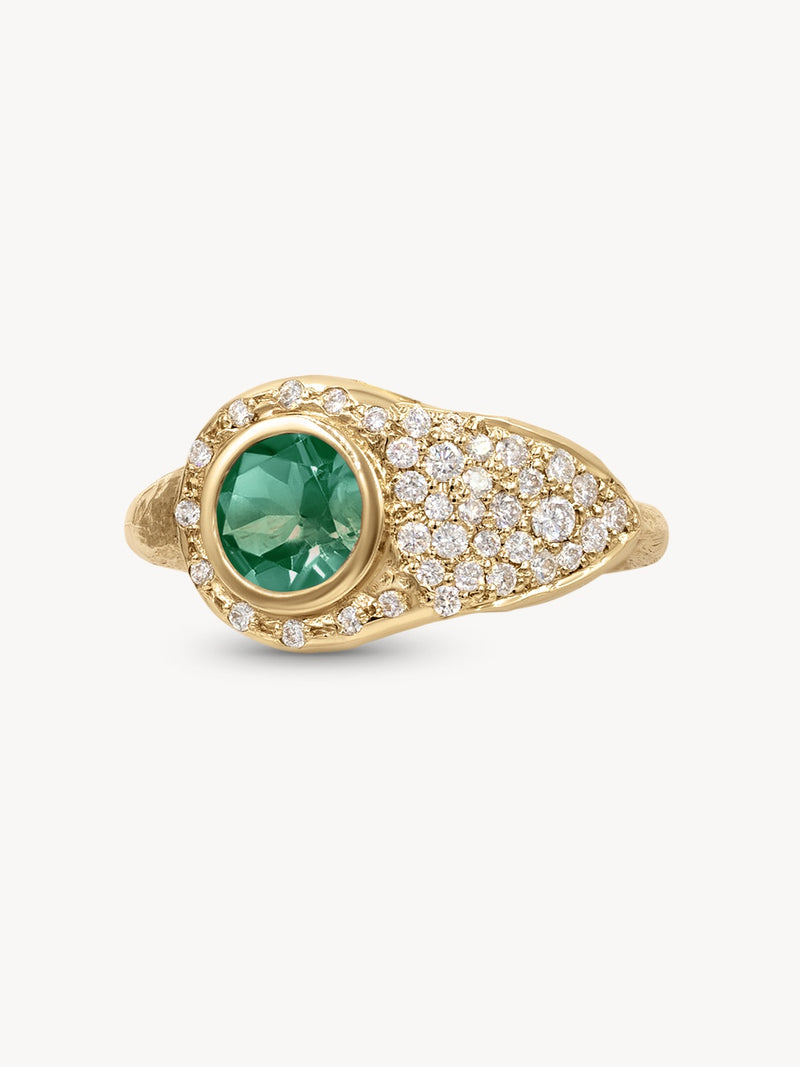 Birthstone Lock Ring
