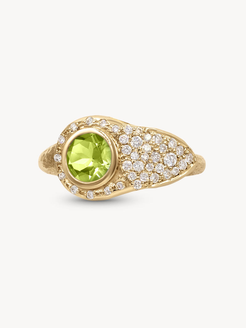 Birthstone Lock Ring