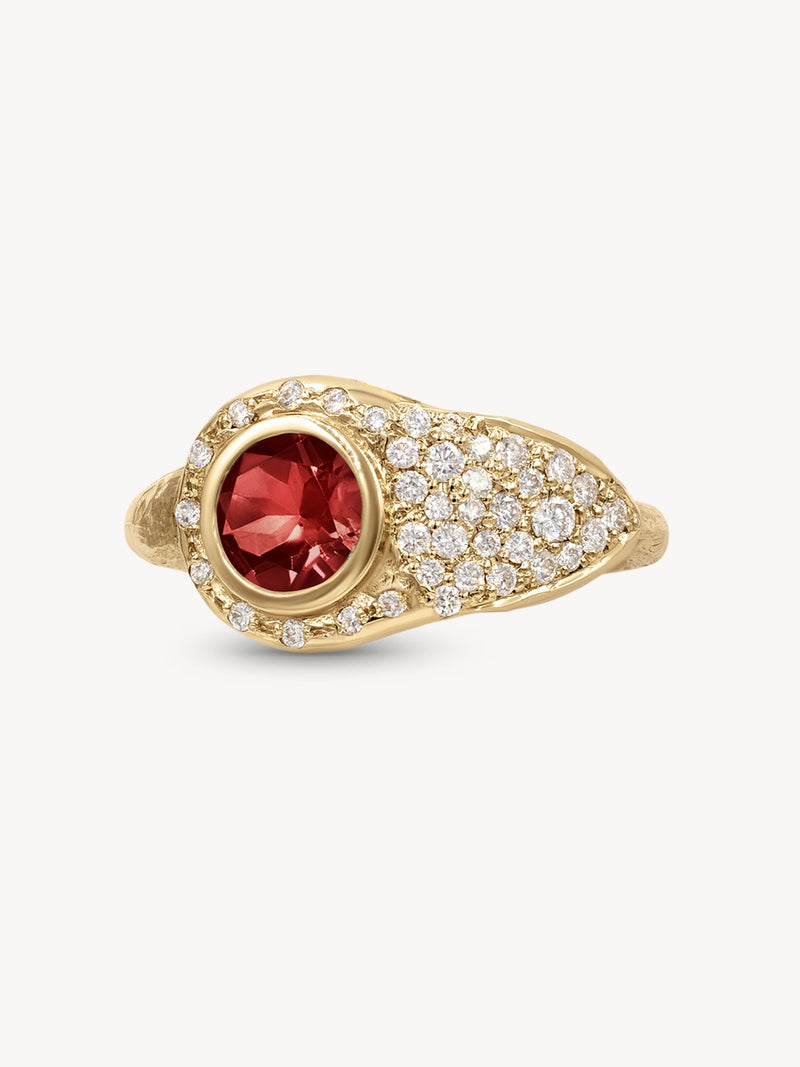 Birthstone Lock Ring