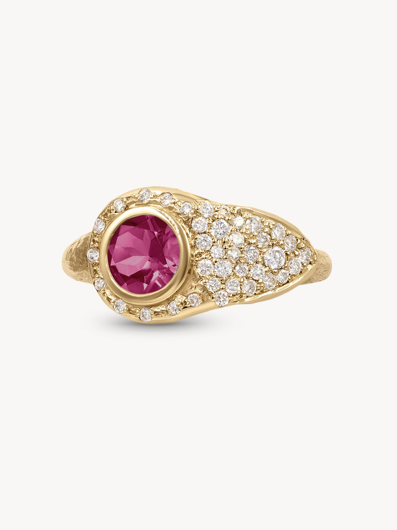 Birthstone Lock Ring