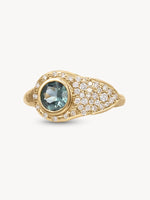 Birthstone Lock Ring