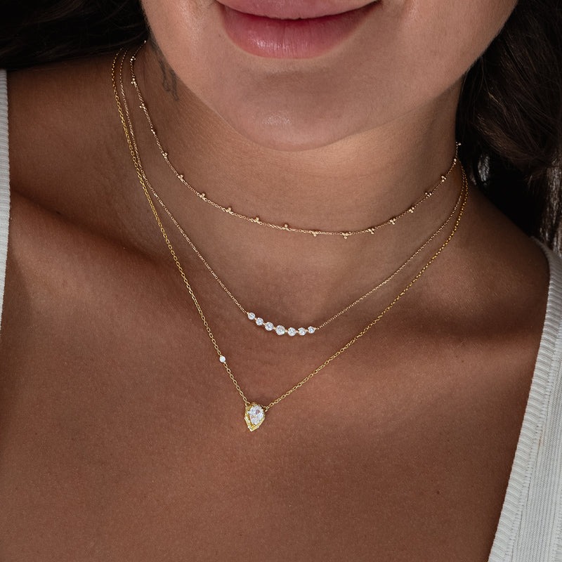 Perfect Floating Diamond Necklace - 0.44ct