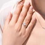 Wide Celestial Arch Ring