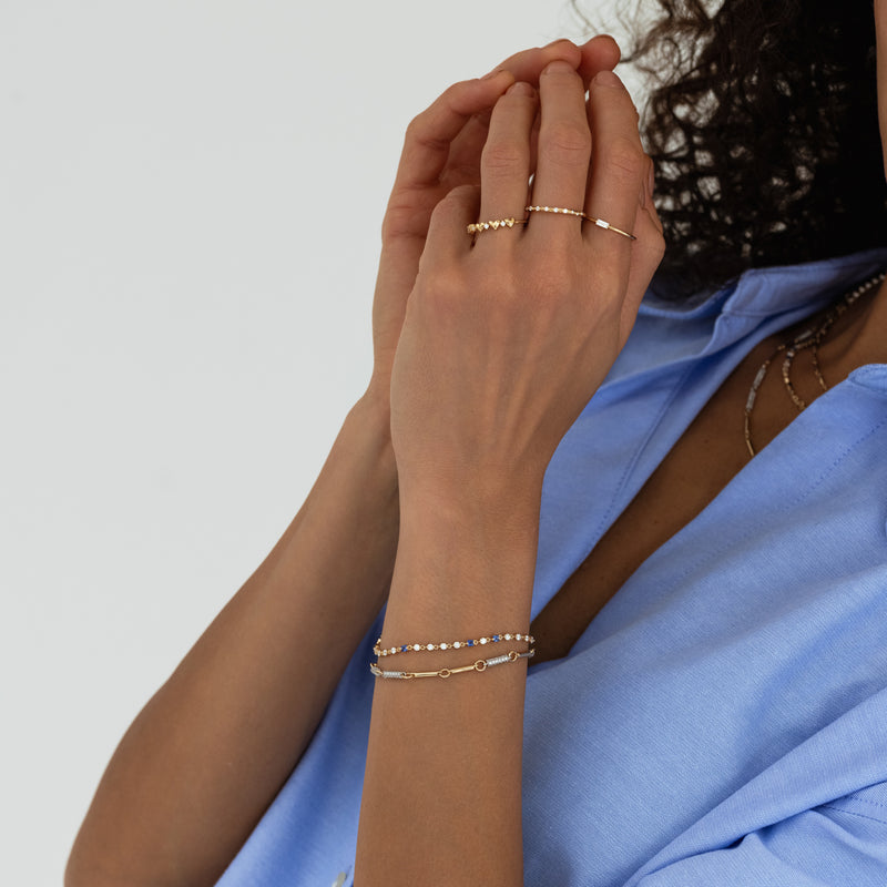 Wrapped in Sapphires and Diamonds Bracelet