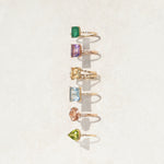 Starry Cushion Morganite Ring