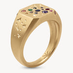 Rainbow Sapphire Celestial Ring