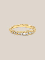 Crested Half Channel Ring