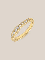Crested Half Channel Ring