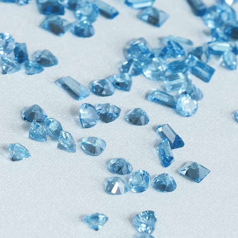 Blue Topaz gemstones for December birthstone jewelry